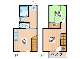 メゾン仁和寺１の物件間取画像